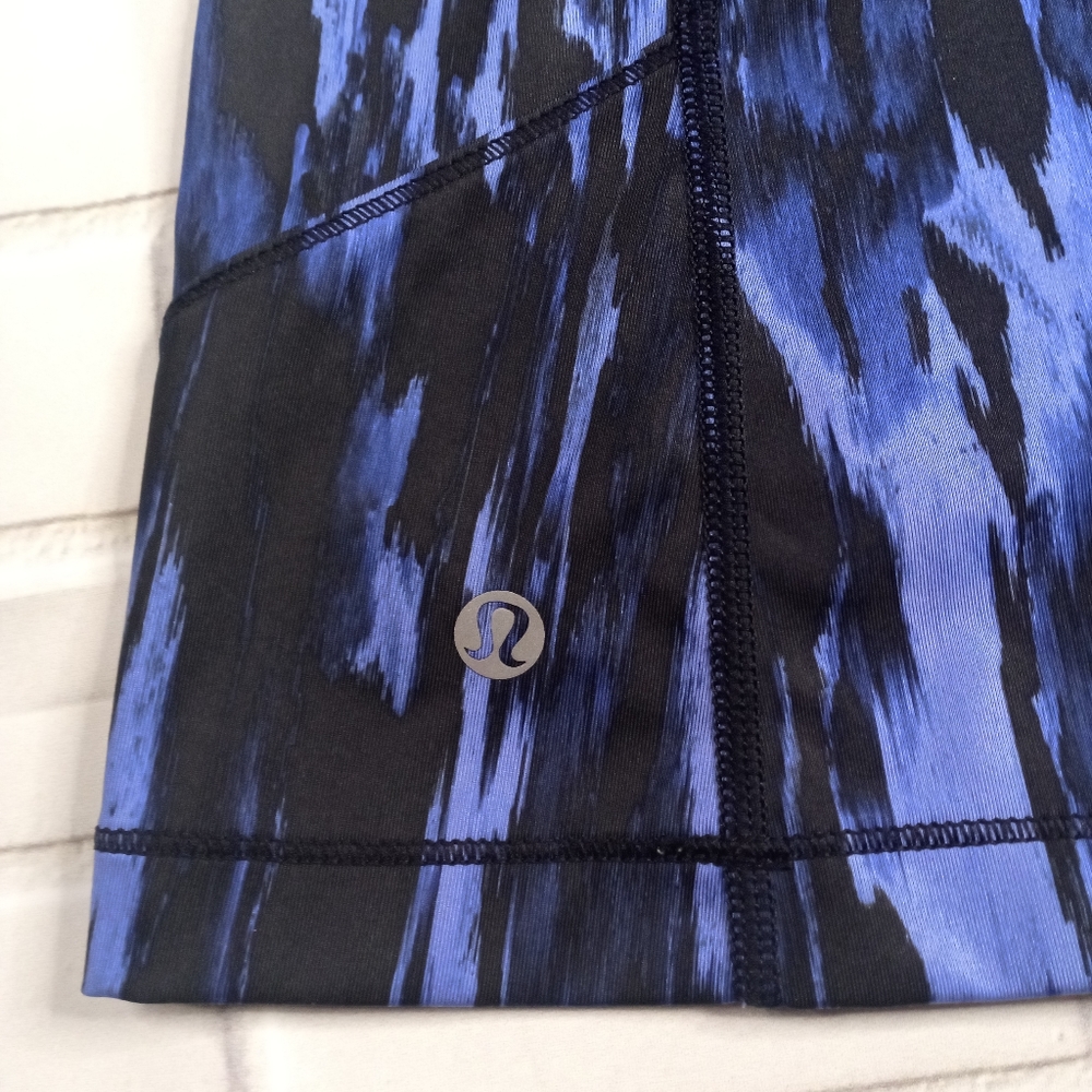 LULULEMON KANTO CATCH ME TANK TOP  PAINTED ANIMAL BLUE SIZE 6. - Picture 6 of 13